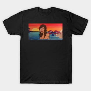 Sunset mermaid T-Shirt